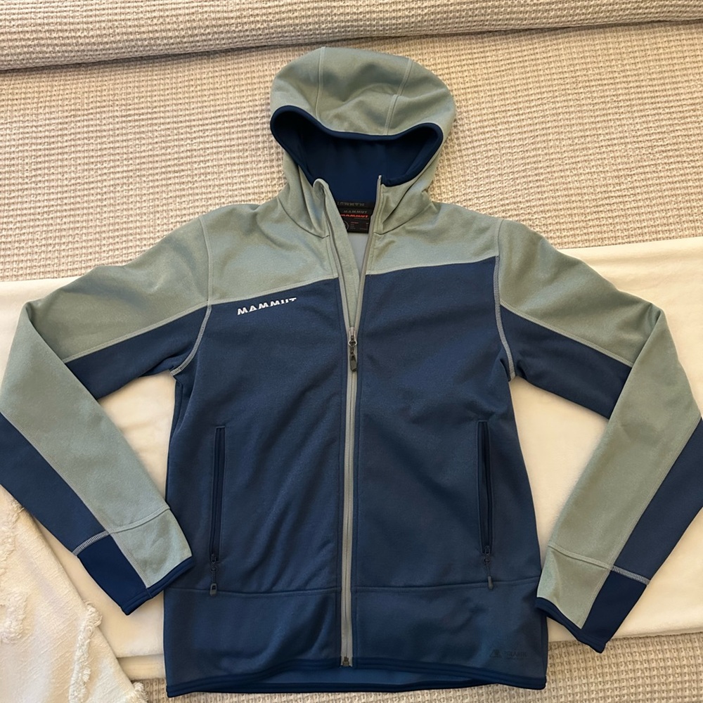 Mammut Borah Hoodie Jacket Two-Tone Blue and Gray